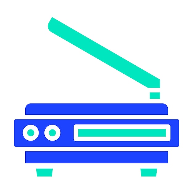 Ilustración del diseño del icono vectorial del escáner