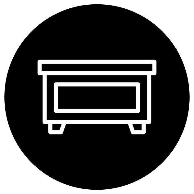 Ilustración del diseño del icono vectorial del escritorio