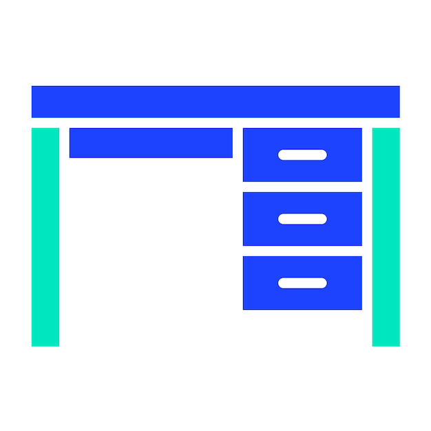 Ilustración del diseño del icono vectorial del escritorio