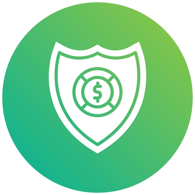 Ilustración del diseño del icono vectorial del escudo