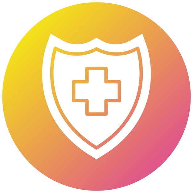 Ilustración del diseño del icono vectorial del escudo