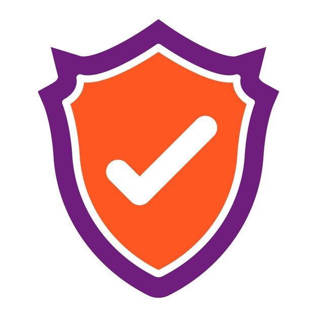 Ilustración del diseño del icono vectorial del escudo