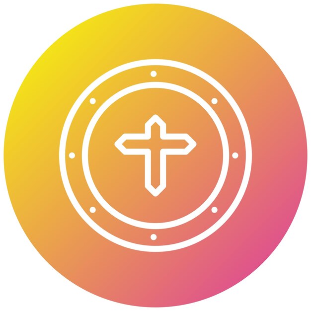 Ilustración del diseño del icono vectorial del escudo