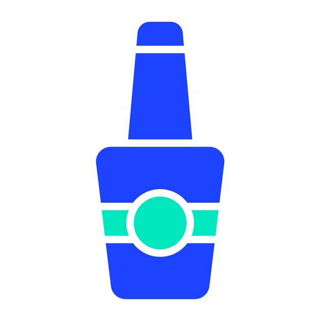 Ilustración del diseño del icono vectorial del esmalte de uñas