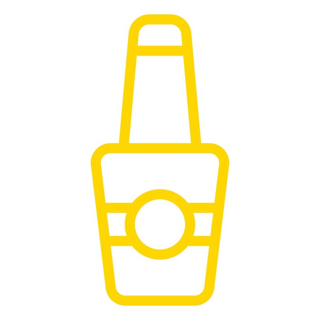 Ilustración del diseño del icono vectorial del esmalte de uñas