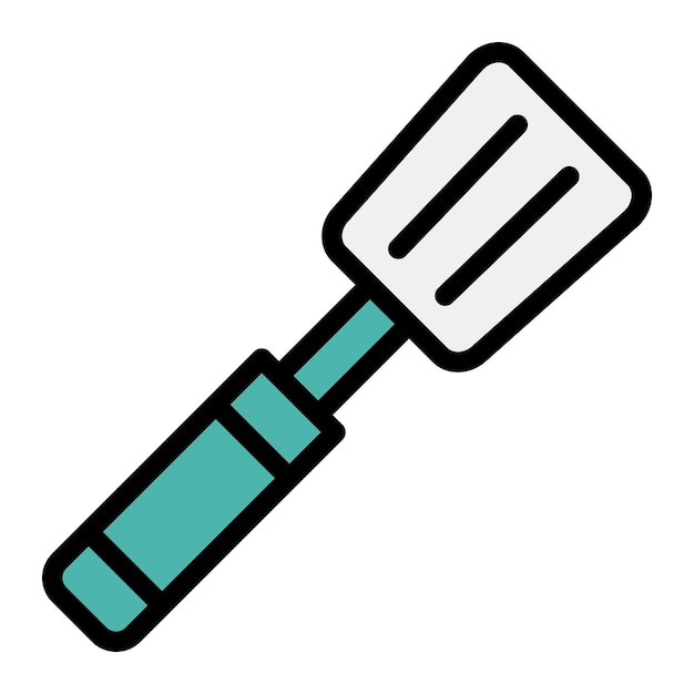 Ilustración del diseño del icono vectorial de la espátula