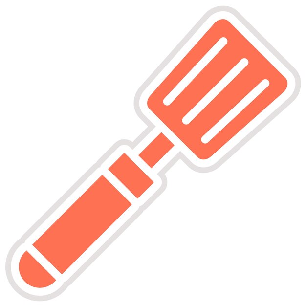 Ilustración del diseño del icono vectorial de la espátula
