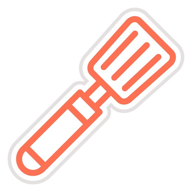 Ilustración del diseño del icono vectorial de la espátula