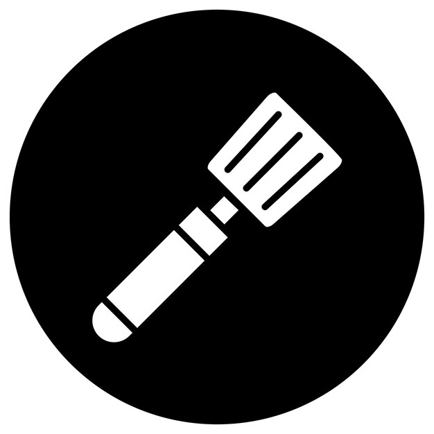 Ilustración del diseño del icono vectorial de la espátula