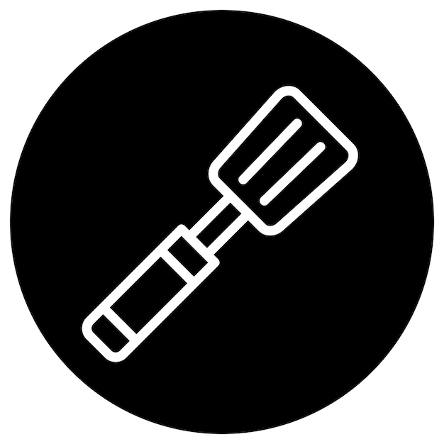Ilustración del diseño del icono vectorial de la espátula