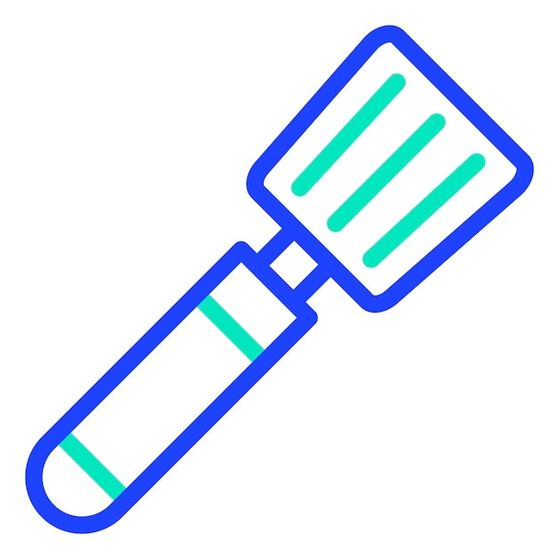 Ilustración del diseño del icono vectorial de la espátula