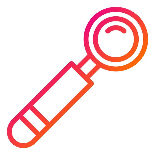 Ilustración del diseño del icono vectorial del espejo bucal