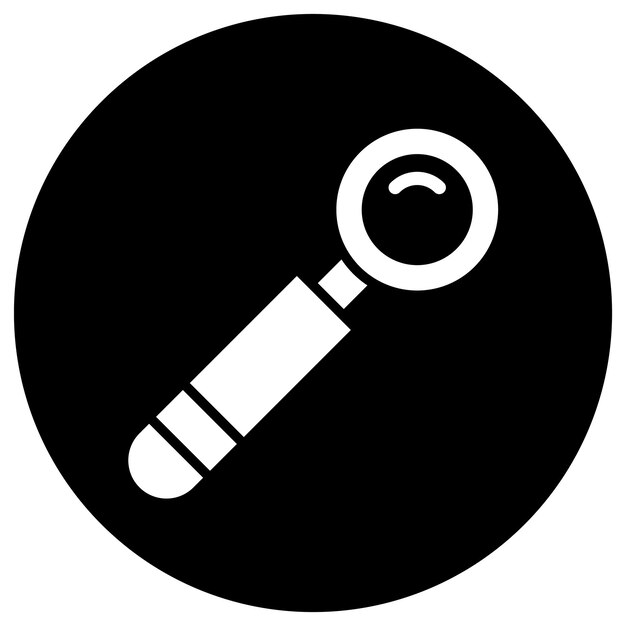 Ilustración del diseño del icono vectorial del espejo bucal