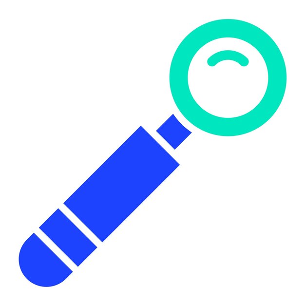 Ilustración del diseño del icono vectorial del espejo bucal