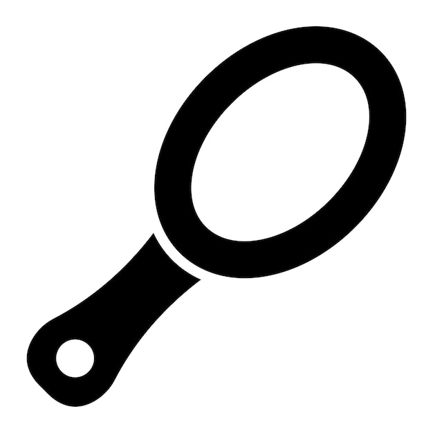 Ilustración del diseño del icono vectorial del espejo