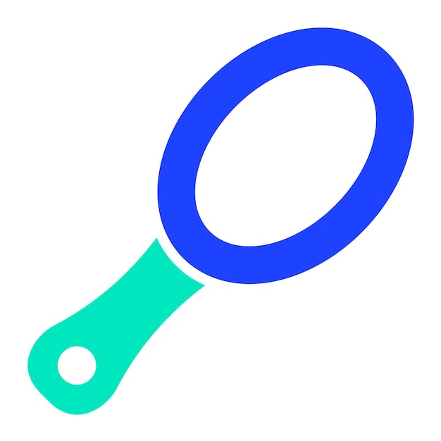 Ilustración del diseño del icono vectorial del espejo