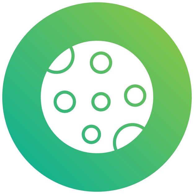 Ilustración del diseño del icono vectorial de la fase lunar