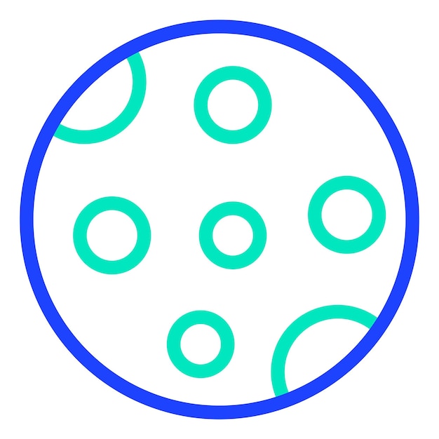Ilustración del diseño del icono vectorial de la fase lunar