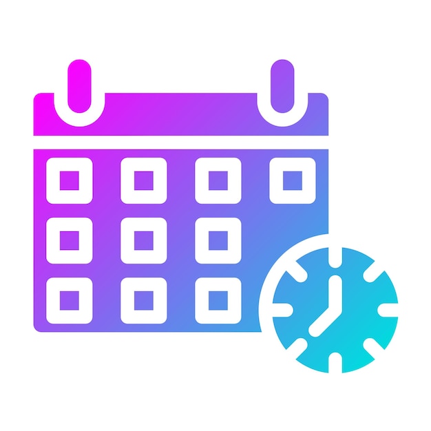 Ilustración del diseño del icono vectorial de la fecha límite