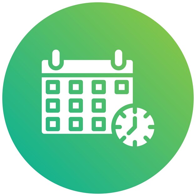 Ilustración del diseño del icono vectorial de la fecha límite