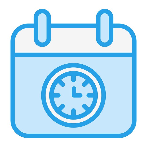 Ilustración del diseño del icono vectorial de la fecha límite