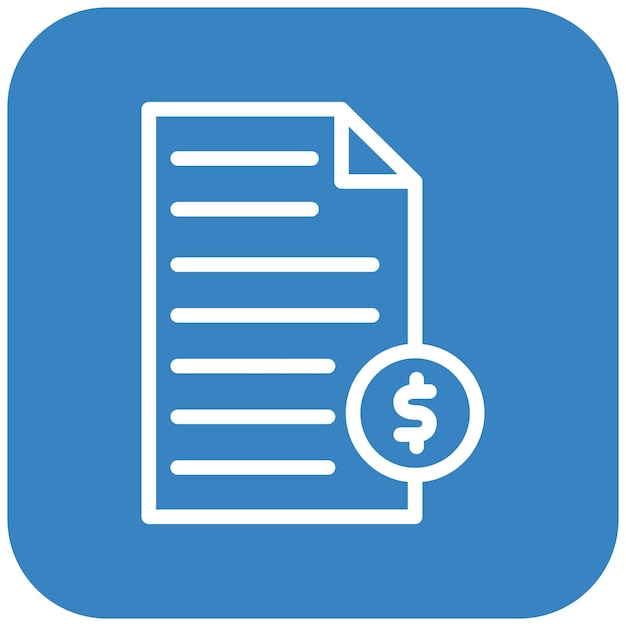 Ilustración del diseño del icono vectorial financiero