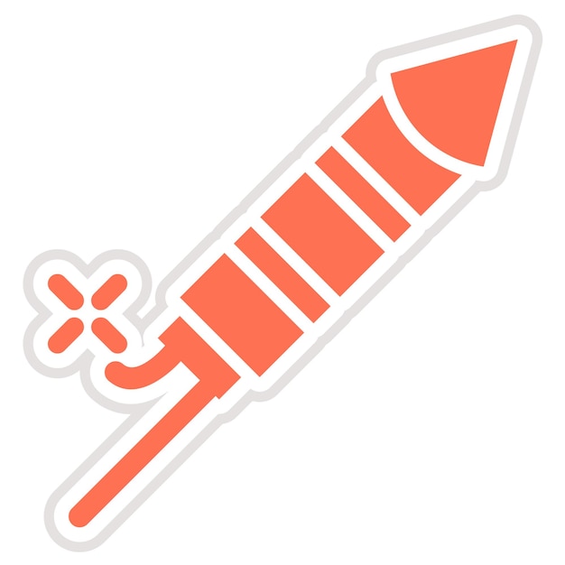 Ilustración del diseño del icono vectorial de Fire Craker