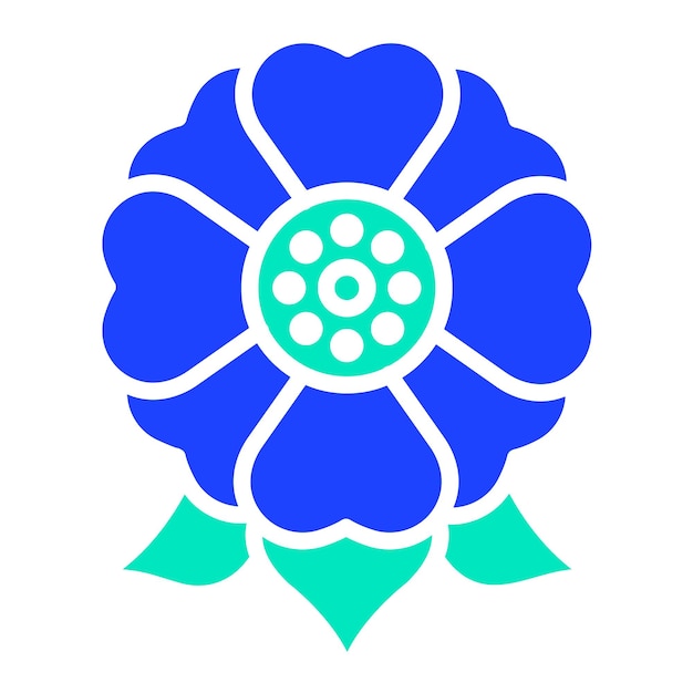 Ilustración del diseño del icono vectorial de flores