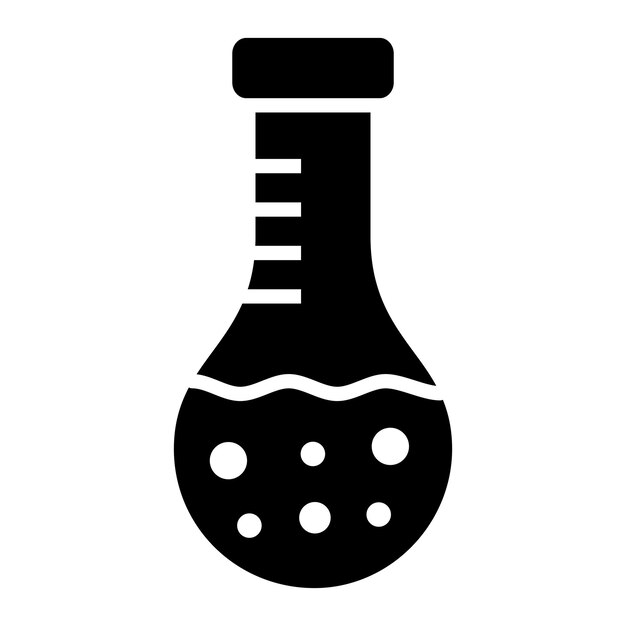 Ilustración del diseño del icono vectorial del frasco redondo