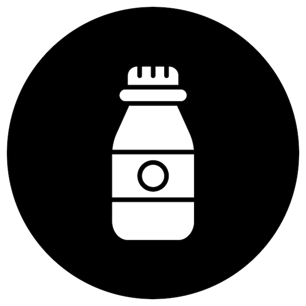 Ilustración del diseño del icono vectorial del frasco