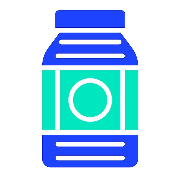 Ilustración del diseño del icono vectorial del frasco