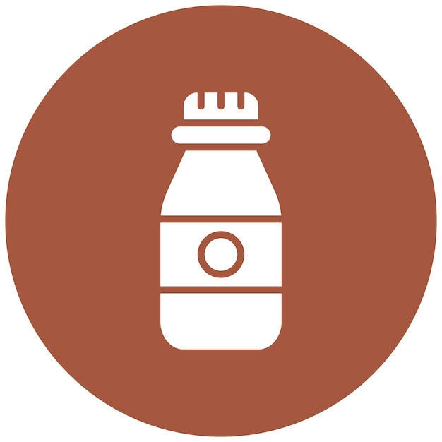 Ilustración del diseño del icono vectorial del frasco