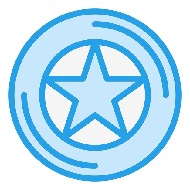Ilustración del diseño del icono vectorial del frisbee