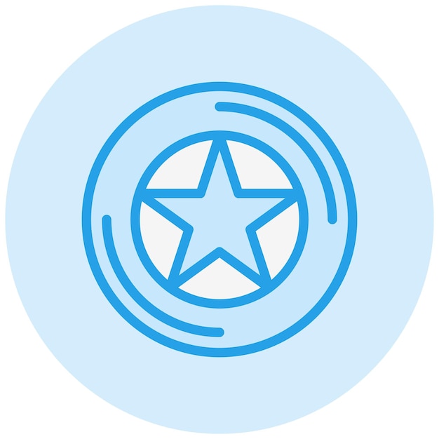 Ilustración del diseño del icono vectorial del frisbee