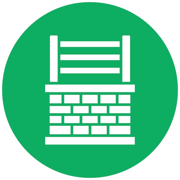 Ilustración del diseño del icono vectorial de la frontera