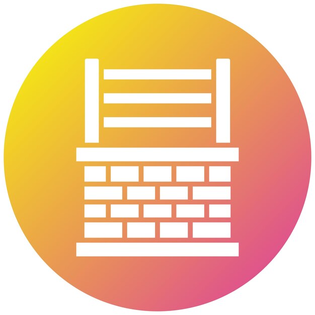 Ilustración del diseño del icono vectorial de la frontera