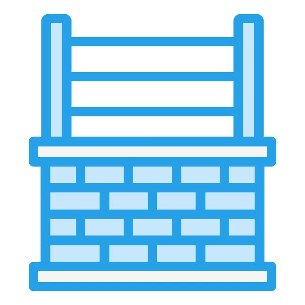 Ilustración del diseño del icono vectorial de la frontera