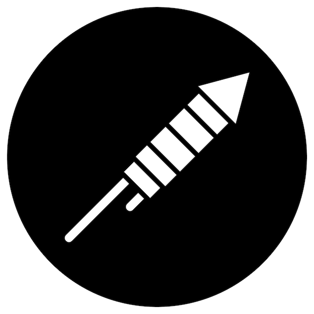 Ilustración del diseño del icono vectorial de fuegos artificiales