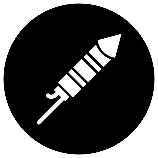 Ilustración del diseño del icono vectorial de fuegos artificiales