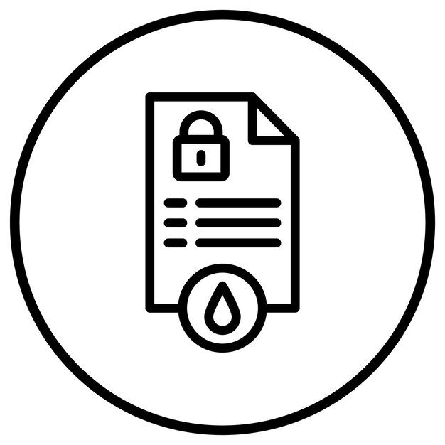 Ilustración del diseño del icono vectorial de fuga de datos