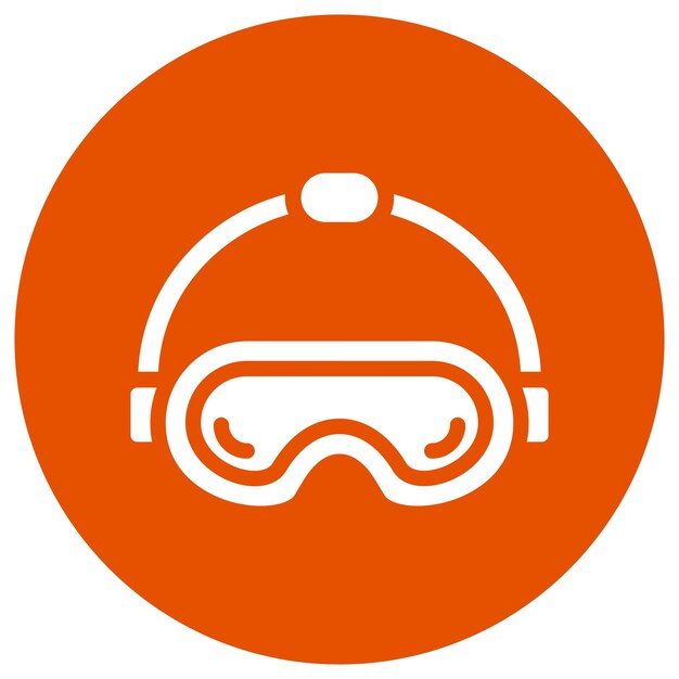 Ilustración del diseño del icono vectorial de las gafas Vr