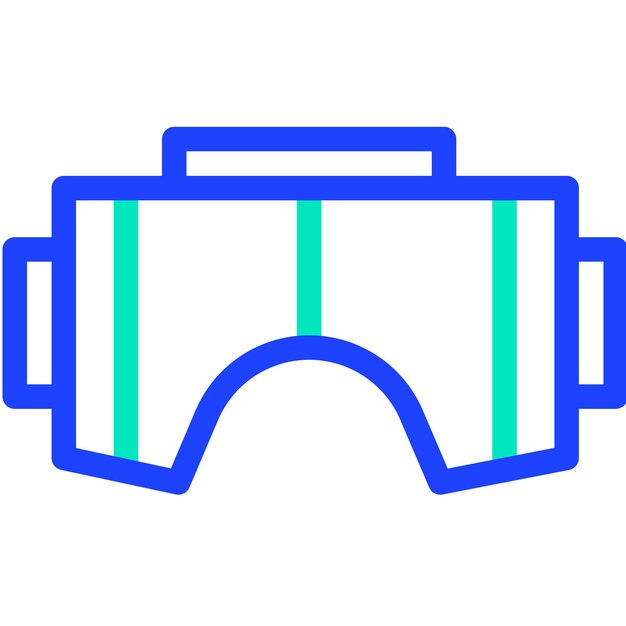 Ilustración del diseño del icono vectorial de las gafas Vr