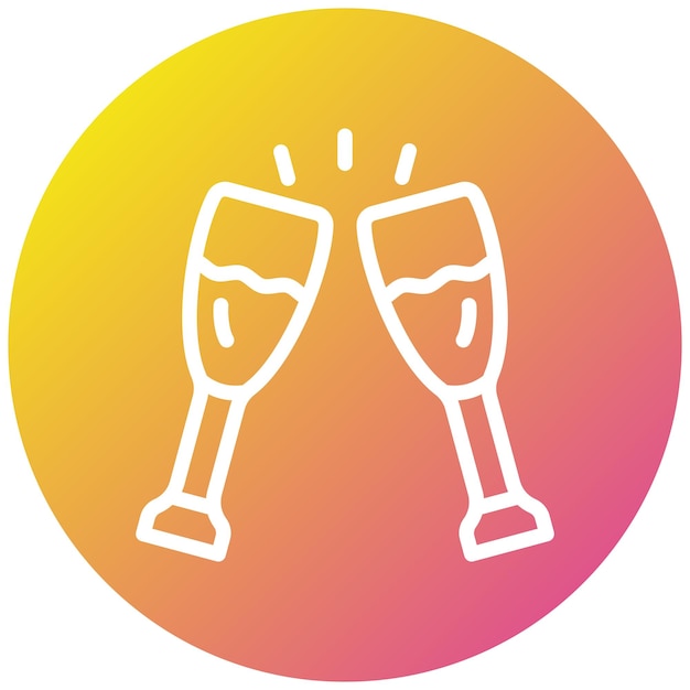 Ilustración del diseño del icono vectorial de las gafas