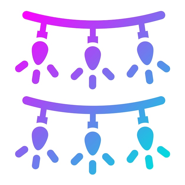 Ilustración del diseño del icono vectorial de Garland