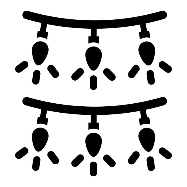 Ilustración del diseño del icono vectorial de Garland