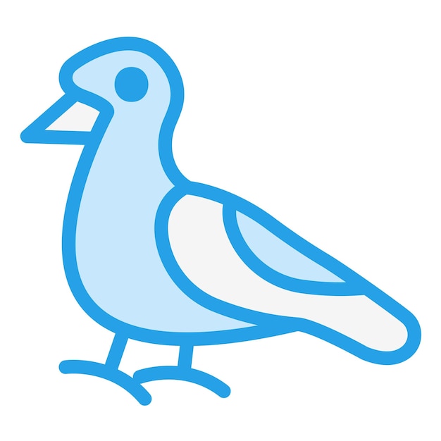 Ilustración del diseño del icono vectorial de la gaviota