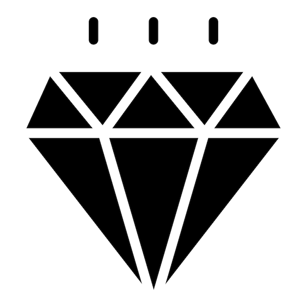 Ilustración del diseño del icono vectorial de gemas