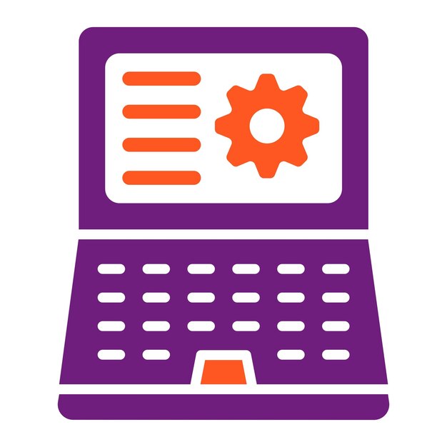 Ilustración del diseño del icono vectorial de gestión de la información