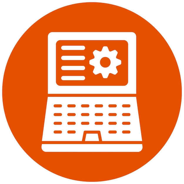 Ilustración del diseño del icono vectorial de gestión de la información