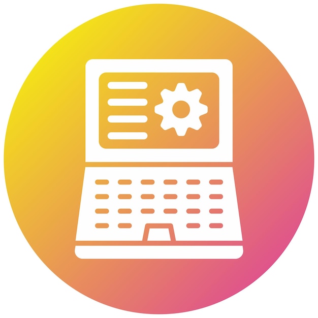 Ilustración del diseño del icono vectorial de gestión de la información